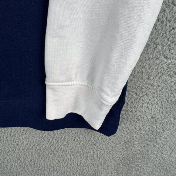 Chaps Sweater Mens 2XL Blue White Preppy Outdoor Fishing Camping Hiking‎ 1/4 Zip - Picture 5 of 13